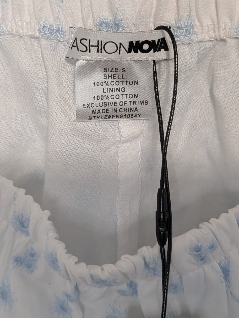 fashion nova womens size small shorts cotton coquette cottage cottagecore summer - Picture 6 of 6